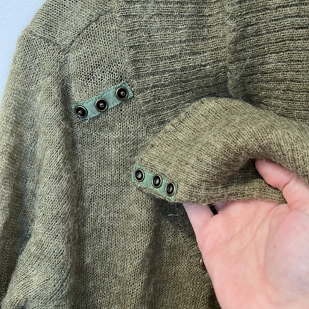 Anthropologie Shae Knit Cowl Neck Sweater Cardigan Size Small - Picture 4 of 8